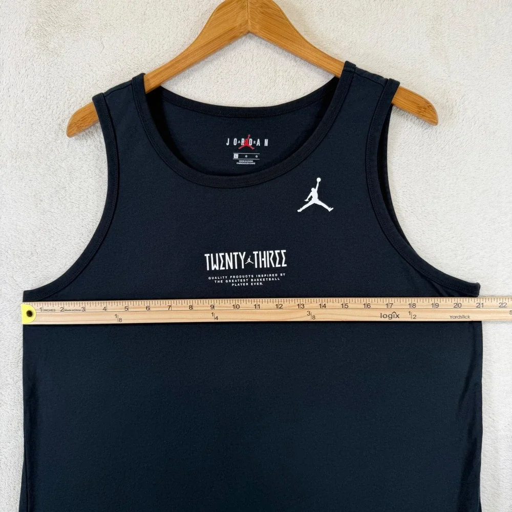 Jordan Twenty Three Tank Top Mens L Black Jumpman Graphic Basketball Nike 2019